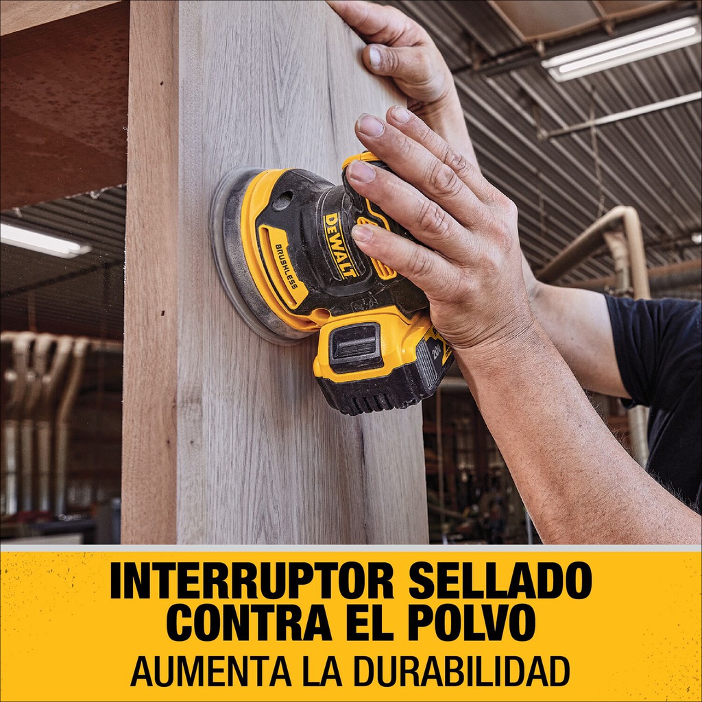 LIJADORA ROTO-ORBITAL 5" 20V DCW210D1 DEWALT