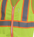 CHALECO AMARILLO TELA JERSEY DE ALTA VISIBILIDAD CON REFLEJANTE TEXTIL SR-1210AMCRX JYRSA
