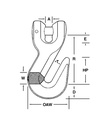GANCHO CON PASADOR G100 CADENA 3/8" 8800LB 5724615 CAMPBELL