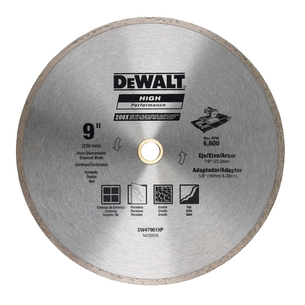 DISCO DIAMANTE CONTINUO 9" DW47901HP DEWALT