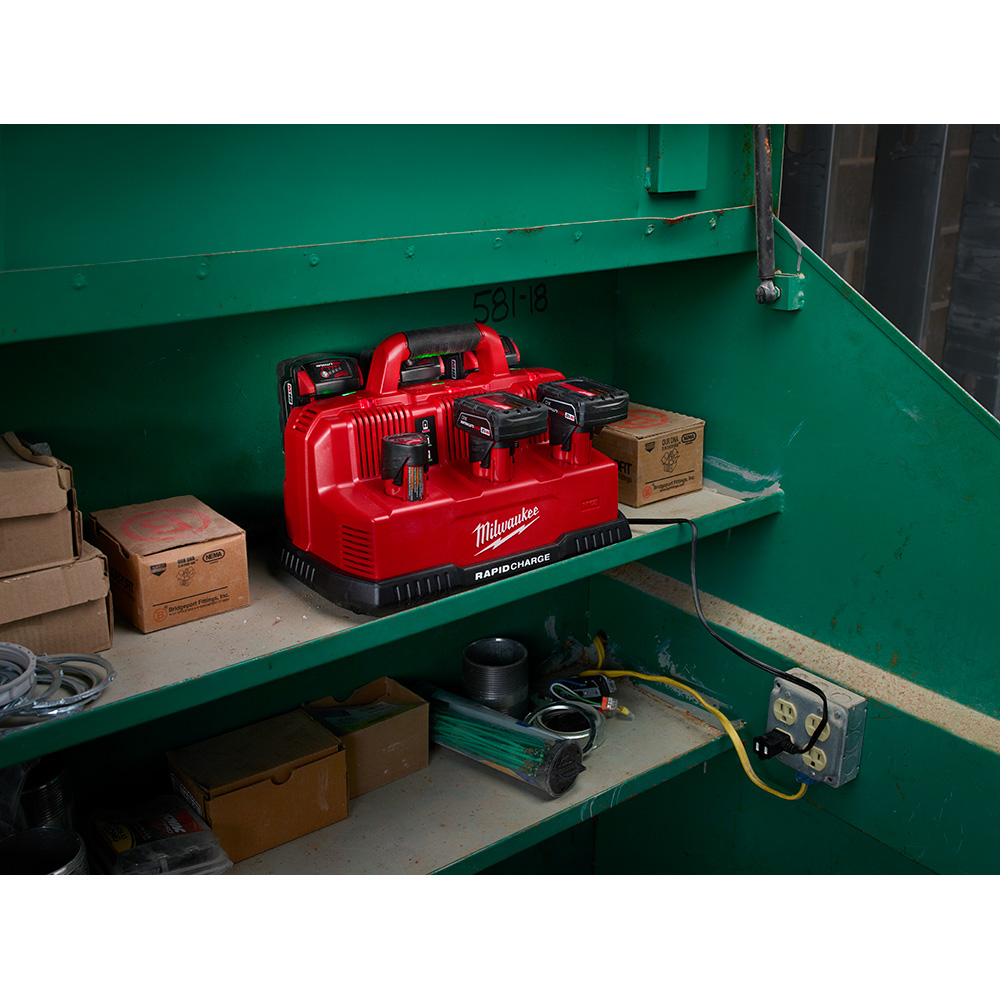 ESTACION CARGA RAPIDA BATERIAS M12-M18 LI-ION 48-59-1807 MILWAUKEE