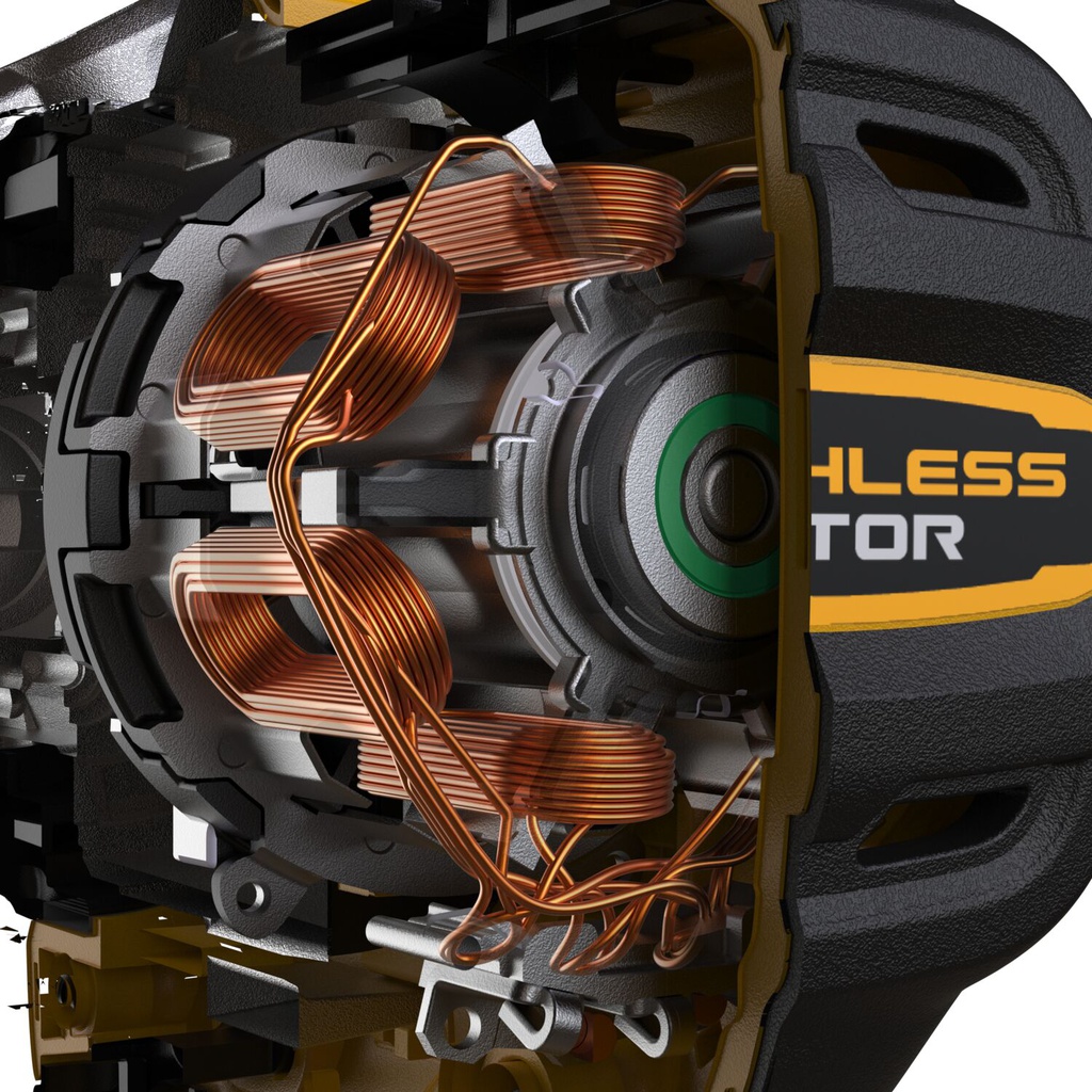 TALADRO PERCUTOR 1/2" 20V SIN CARBONES DCD1007WW1 DEWALT