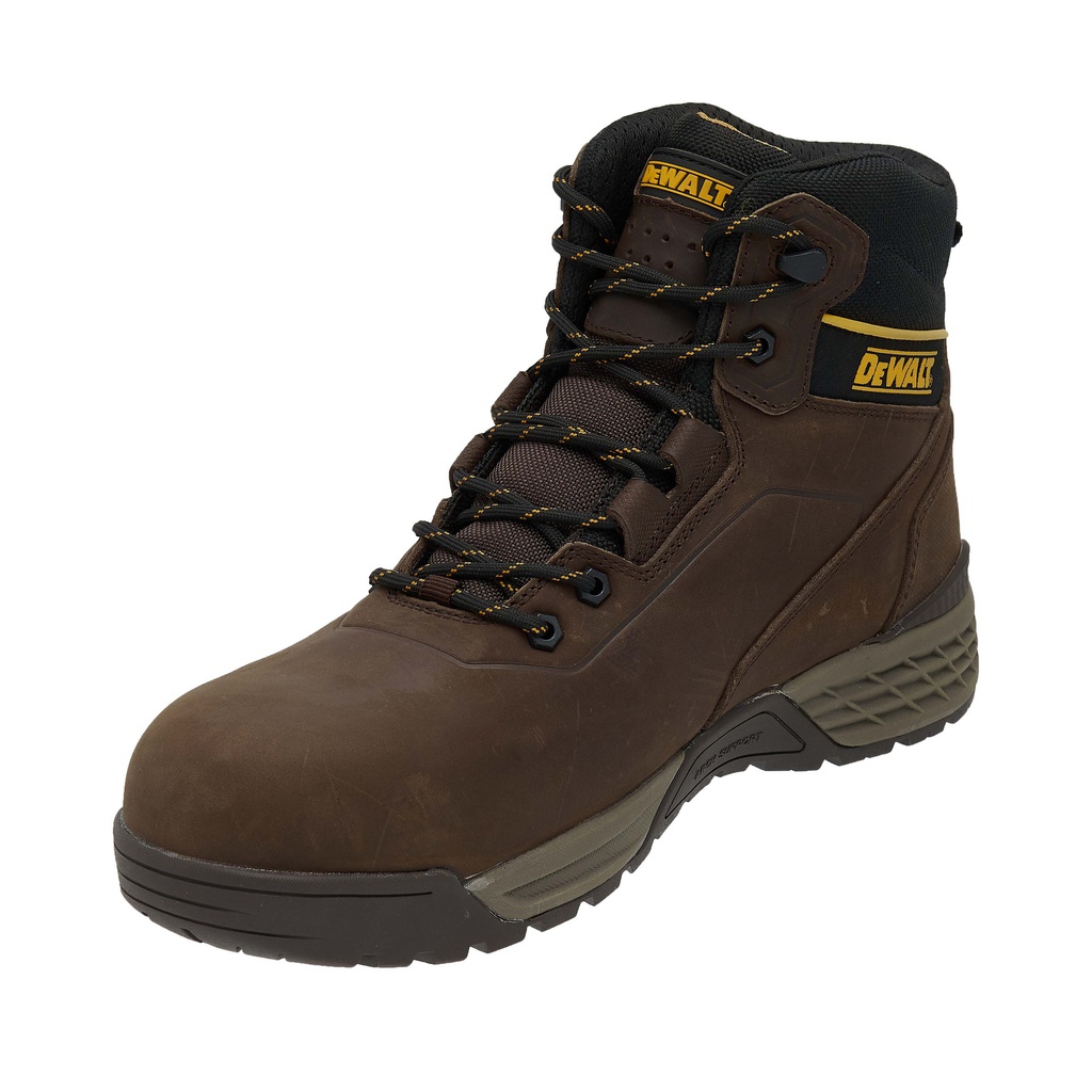 ZAPATO CUERO PUNTA COMPOSITE CAFE DIELECTRICO SHELTON #7 141540 DEWALT