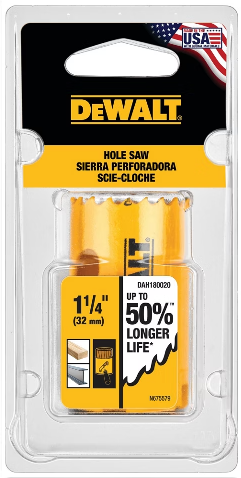 BROCA SIERRA 1-1/4" DAH180020 DEWALT