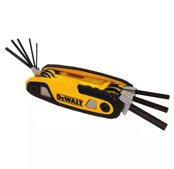JUEGO 8 LLAVES ALLEN PLEGABLE 3/32"-1/4"  DWHT70262M DEWALT