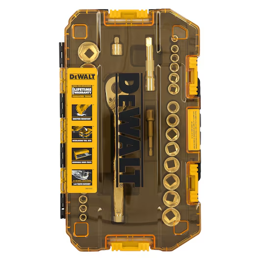 JUEGO CUBOS 3/8" SAE MM 30 PIEZAS  TOUGHSERIES™ DWMT45412 DEWALT