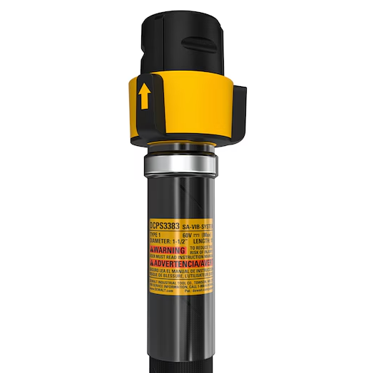 EJE FLEXIBLE PARA VIBRADOR 10 FT CON PUNTA 1-1/2" DCPS3383 DEWALT