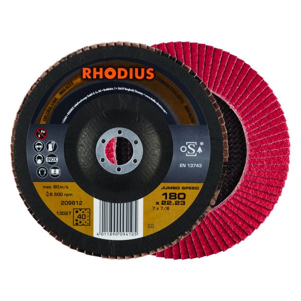 DISCO FLAP CERAMICON 7"X7/8" GR40 209812 TOP LINE RHODIUS