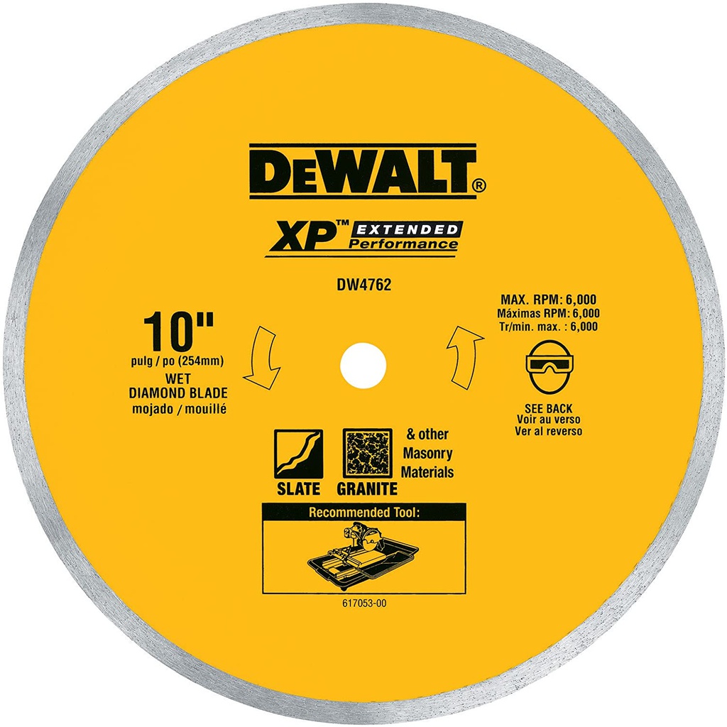 DISCO DIAMANTE PORCELANATO CONTINUO 10"X5/8" DW4762 DEWALT