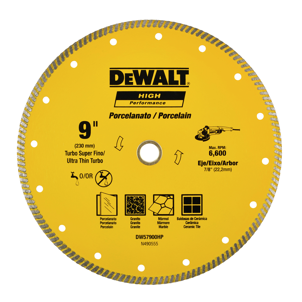 DISCO DIAMANTE PORCELANATO 9" DW57900HP DEWALT