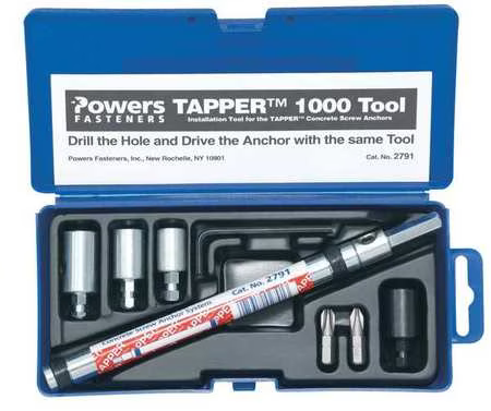 SET INSTALADOR DE TAPPER 1000 02791 POWERS FASTENERS