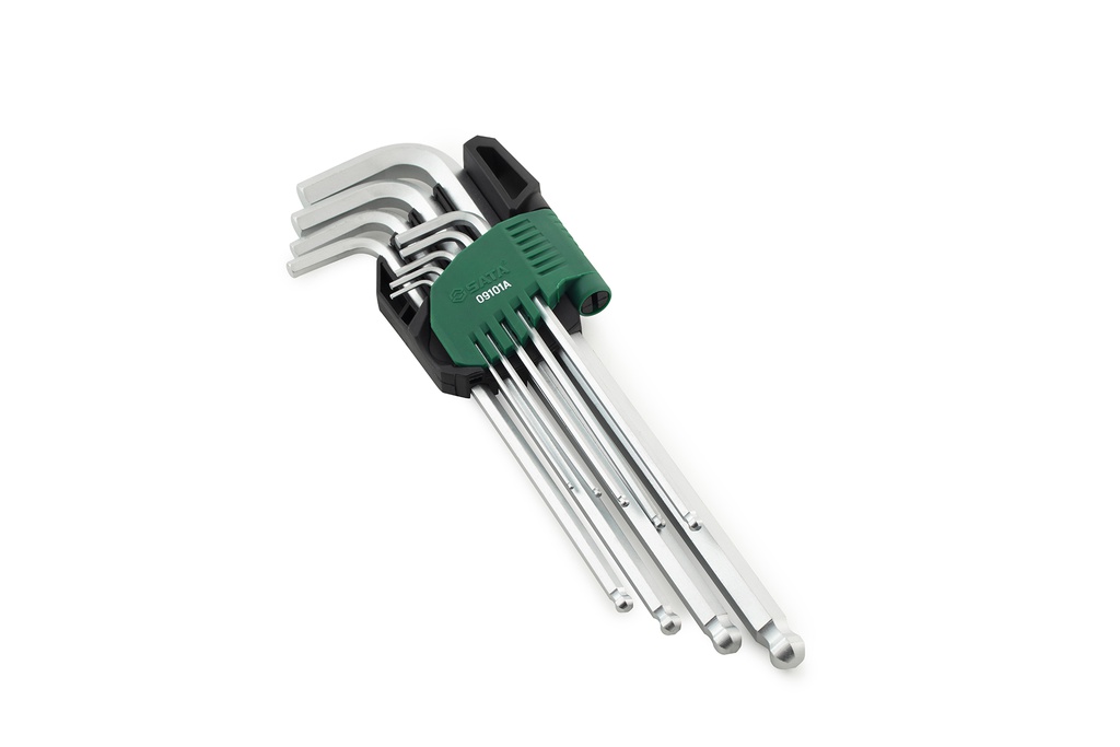 JUEGO LLAVE HEX EXTRAL/BOLA 9 PIEZAS MM ST09101ASJ SATA