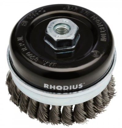 CEPILLO COPA  ALAMBRE TRENZADO 4"X 5/8" 304409 RHODIUS