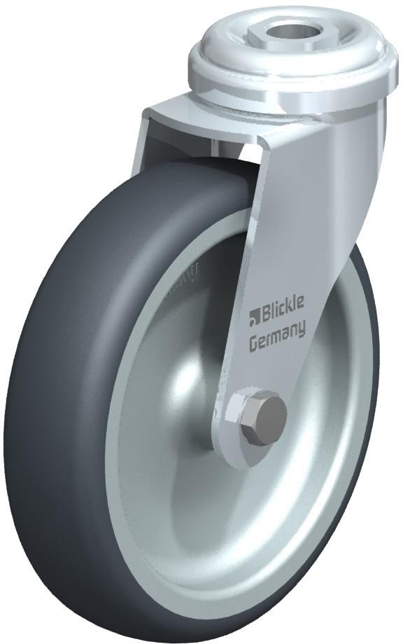 RUEDA GIRATORIA TERMOPLASTICA AGUJERO PASANTE 75X25MM 75 KG LRA-TPA 75G 354506 BLICKLE