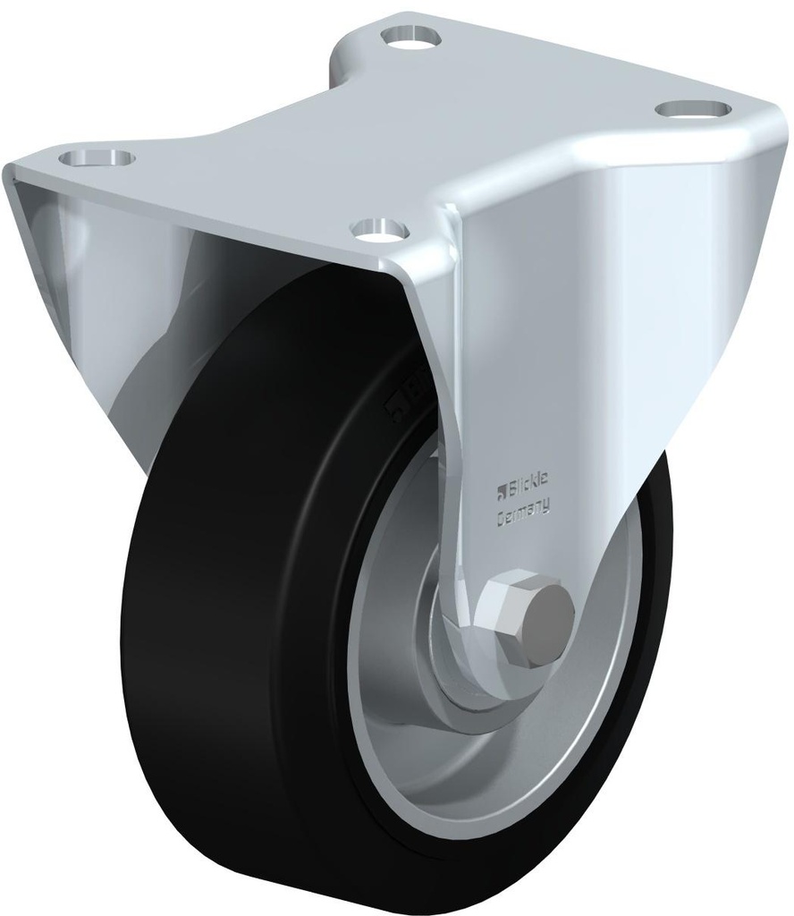 RUEDA FIJA GOMA ELASTICA 100X40MM B-ALEV 100K 200KG 449744 BLICKLE