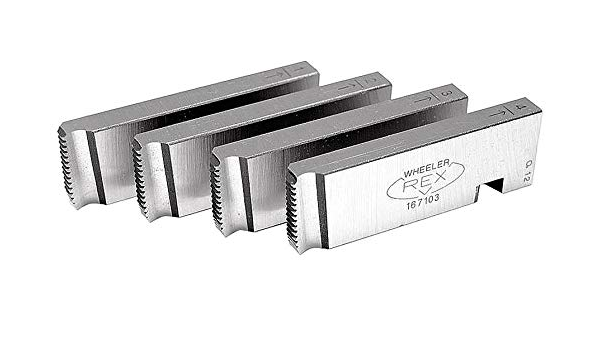 JUEGO 4 DADOS PARA ROSCADORA 8097 1/2"-3/4" NPT 847745 WHEELER REX