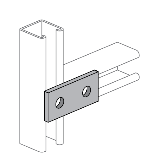 UNION DE 2 AGUJEROS PARA STRUT PS601 POWERSTRUT
