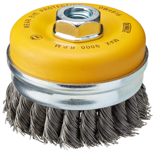 CEPILLO COPA  ALAMBRE TRENZADO 4"X5/8" DW4916 DEWALT