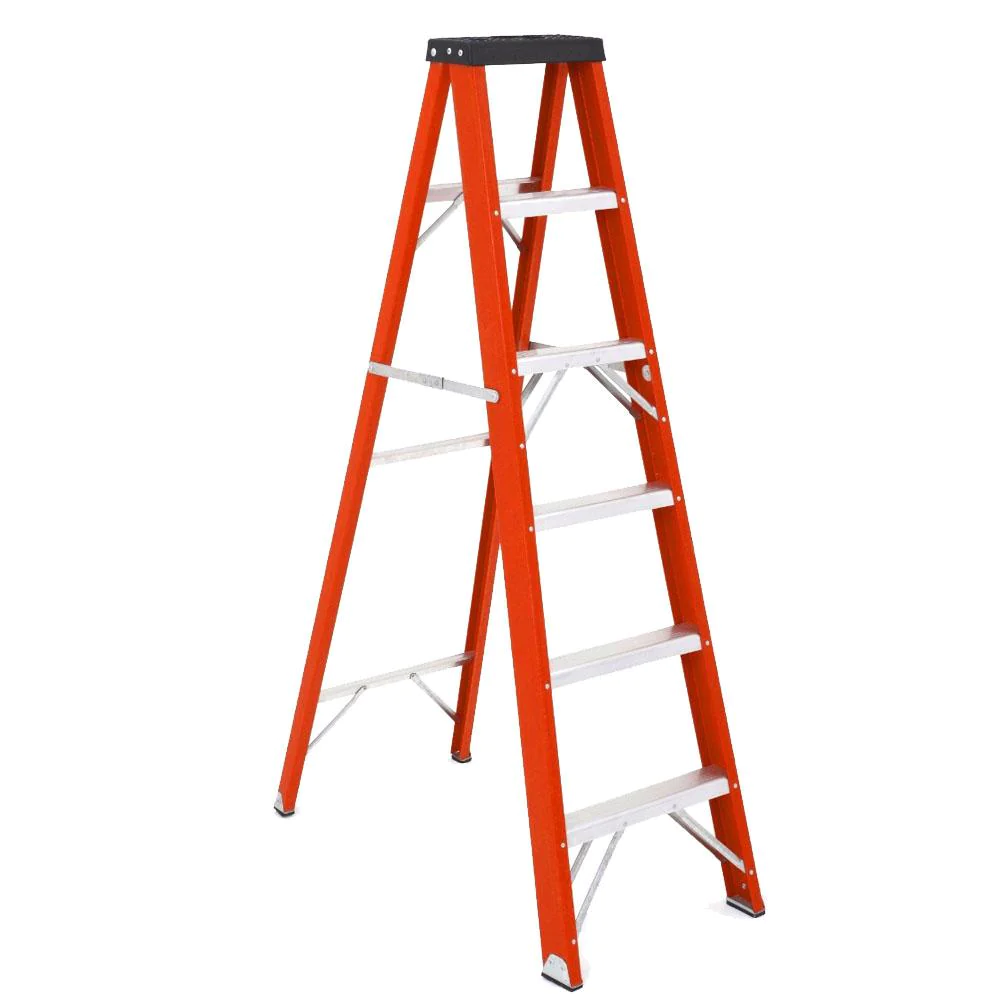 ESCALERA FIBRA VIDRIO INDUSTRIAL 12FT 375LBS IAA ANSI A 14.5 TFL12 TECNOESCALERAS