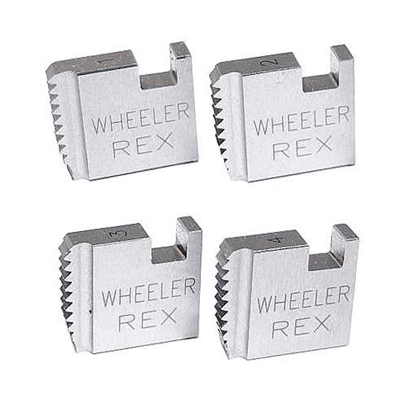 JUEGO 4 DADOS PARA ROSCADORA MANUAL 4200 3/4" NPT 12R 837830 WHEELER REX