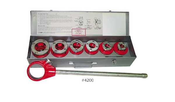 JUEGO ROSCADORA TRINQUETE TUBO NPT 1/2"-2" 4200 WHEELER REX