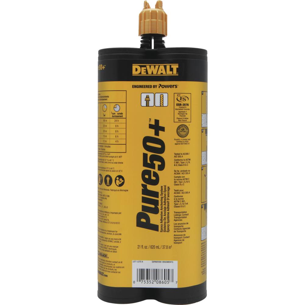 ANCLAJE EPOXICO 22 OZ  (650 ML) PURE 50+ 08605 DEWALT