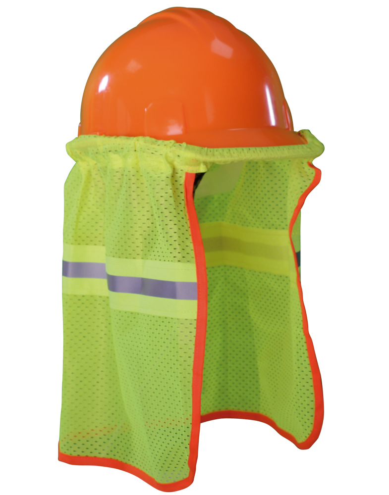 CUBRE NUCA ELASTICO AMARILLO CON REFLEJANTE PARA CASCO DE SEGURIDAD WW-2001AMCRE JYRSA
