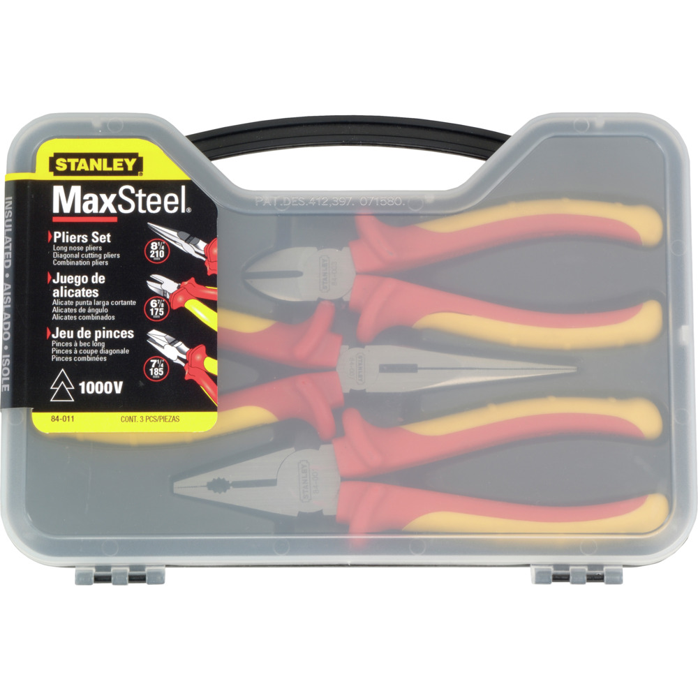 JUEGO 3 ALICATES AISLADOS 84-011 STANLEY