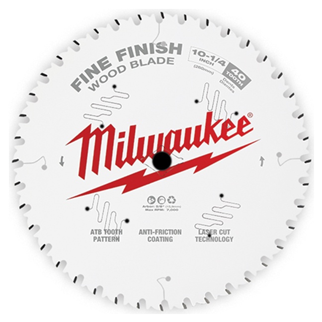 DISCO SIERRA PATIN 10-1/4"-40D 48-40-1040 MILWAUKEE