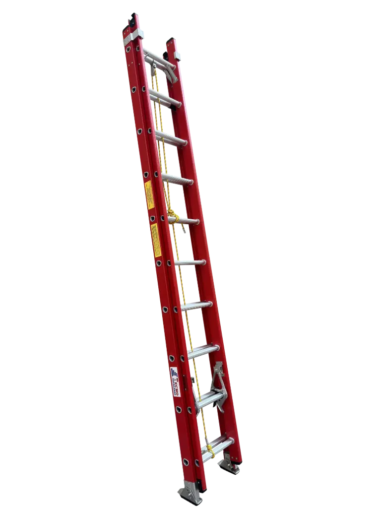 ESCALERA EXTENSION FIBRA INDUSTRIAL 40 PIES 375LBS IAA ANSI A 14.5 EF40 TECNOESCALERAS