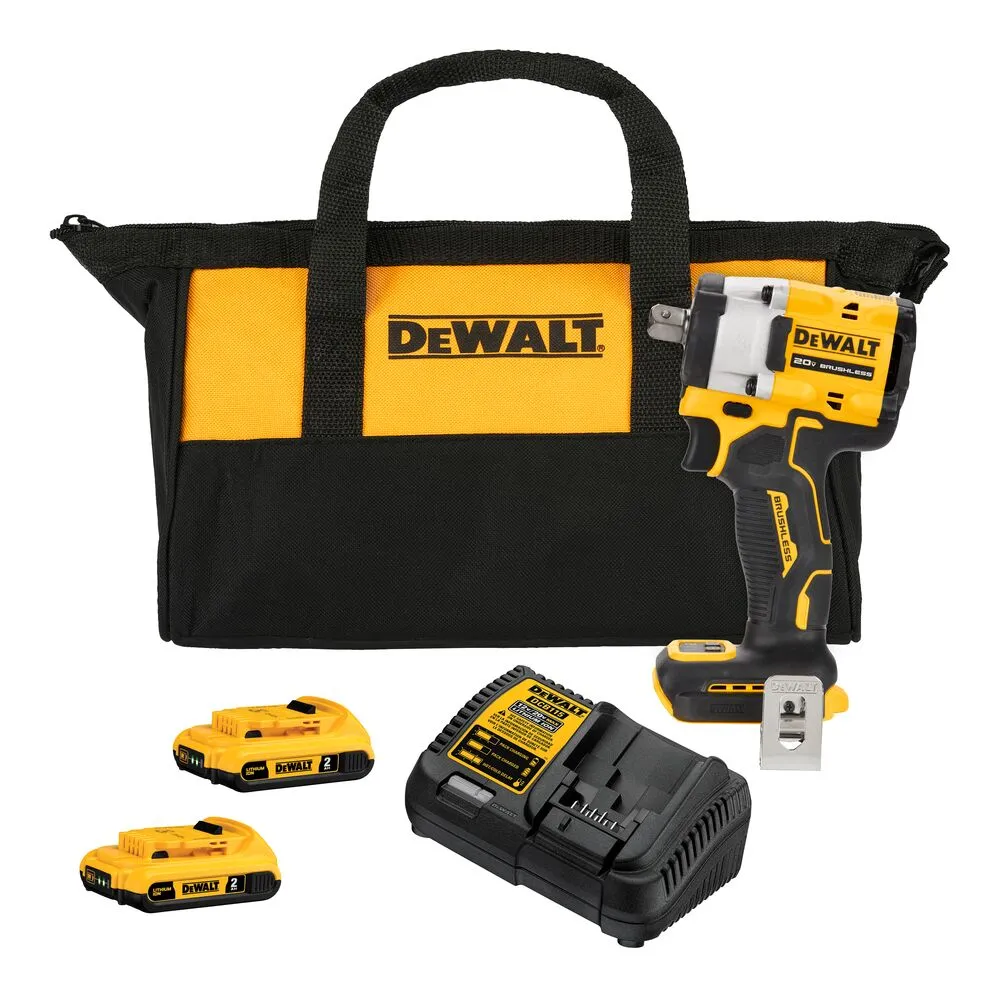 LLAVE IMPACTO 1/2" COMPACTA 20V ATOMIC 350 LBS-FT DCF922D2B3 DEWALT