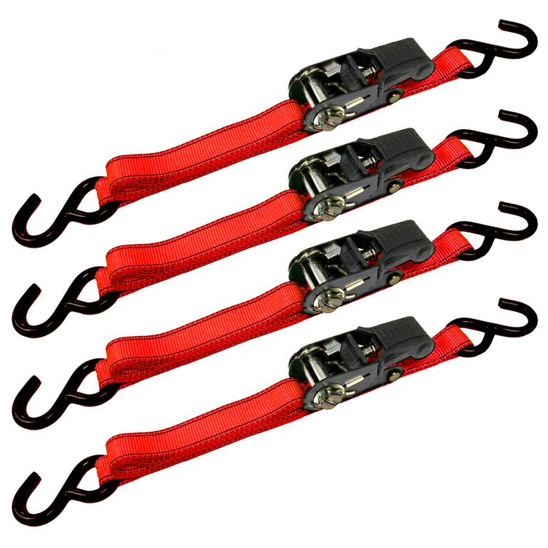 ESLINGAS CON RATCHET 4 PZAS 1"X15FT (4.5M) 1,500 LBS MAX 42463 CARGOLOC