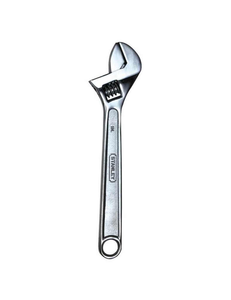 LLAVE FRANCESA CROMADA 10"X250MM LARGO 87-433LA STANLEY