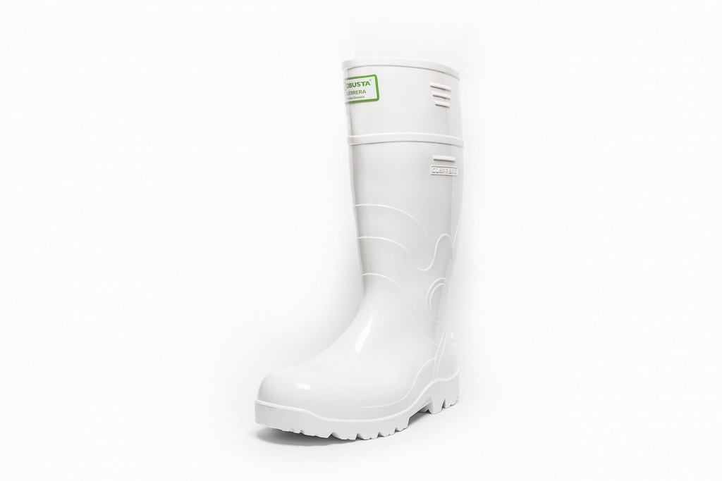 BOTA PVC BLANCA ACIDOS GRASOS PUNTA ACERO#38 GUERRERA SEGURIDAD 150638 ROBUSTA