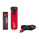 KIT CARGADOR PARA BATERIAS (INCLUYE 1 BATERIA USB + 1 CARGADOR RÁPIDO) 48-59-2013 MILWAUKEE