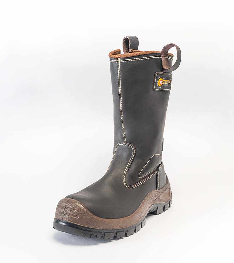 BOTA CUERO SOLDADOR PUNTA COMPOSITE CAFE DIELECTRICA WELDER #44 141244 ROBUSTA