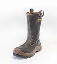 BOTA CUERO SOLDADOR PUNTA COMPOSITE CAFE DIELECTRICA WELDER #44 141244 ROBUSTA