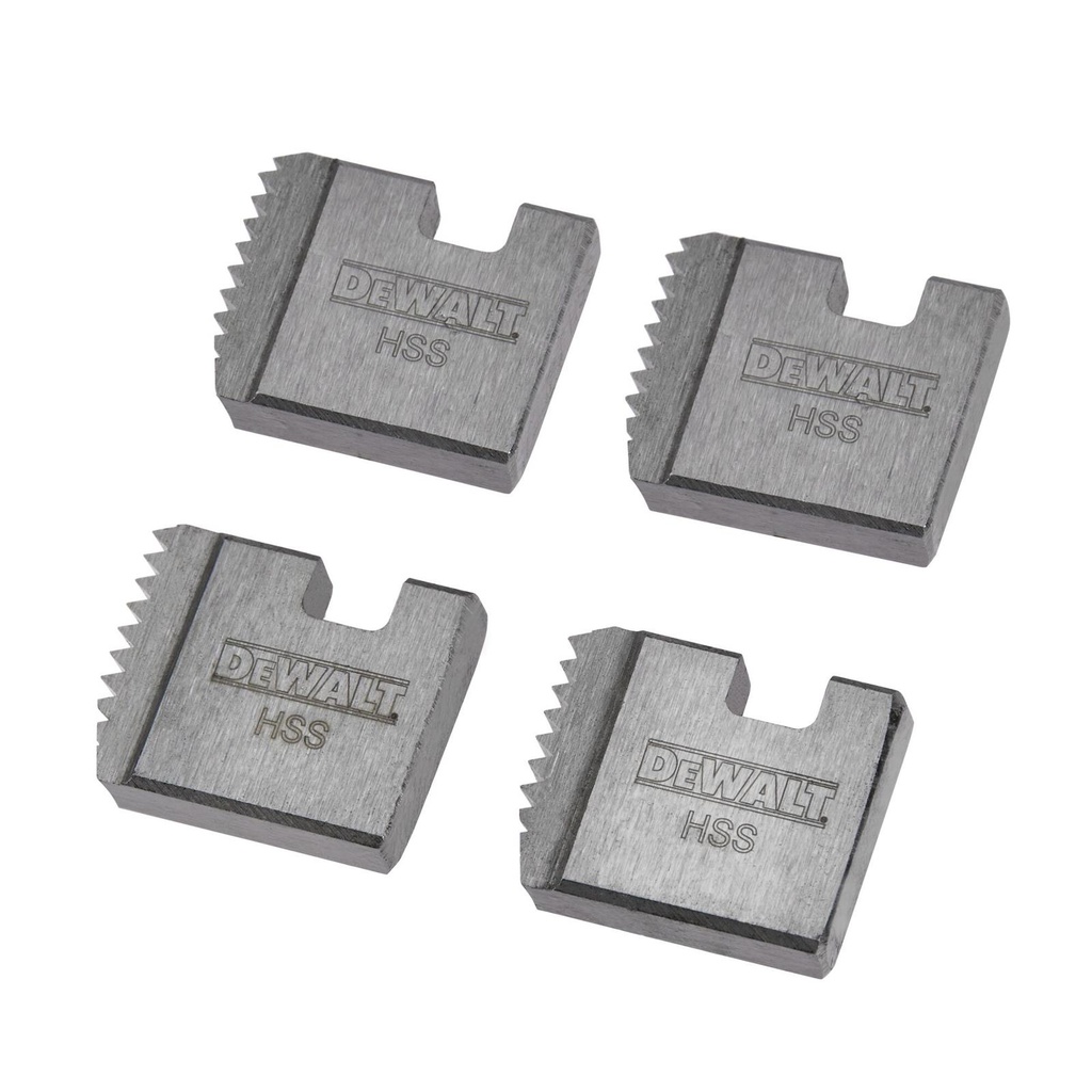 JUEGO 4 DADOS PARA ROSCADORA 1/2" NPT DCE700012B4 DEWALT