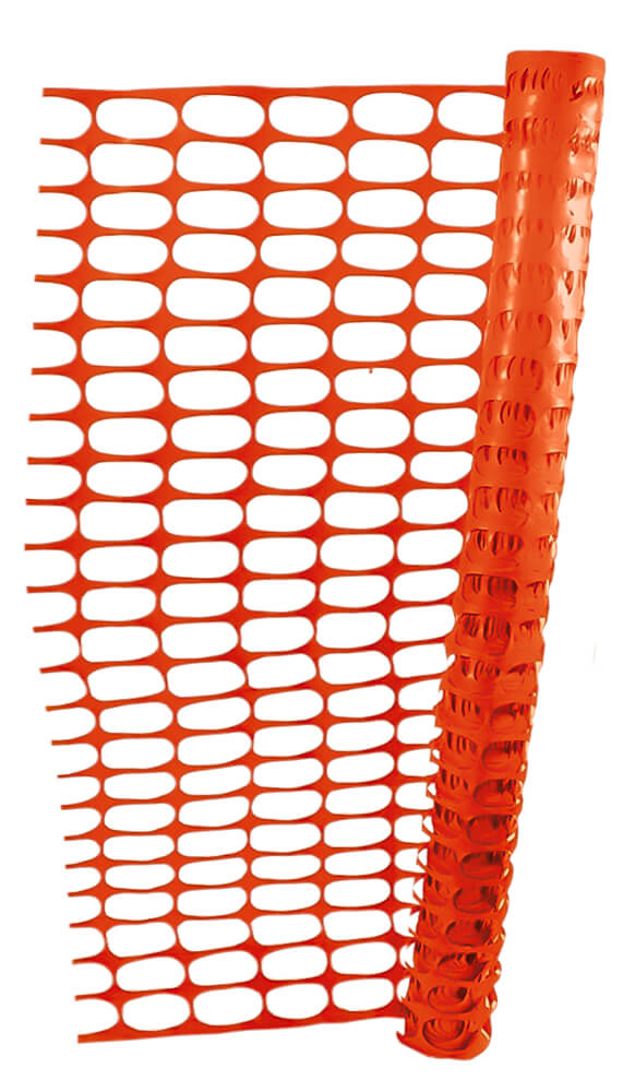MALLA SEGURIDAD PLÁSTICA NARANJA FOSFORESCENTE 1.20X30.5 METROS SF-96G T-SAFETY