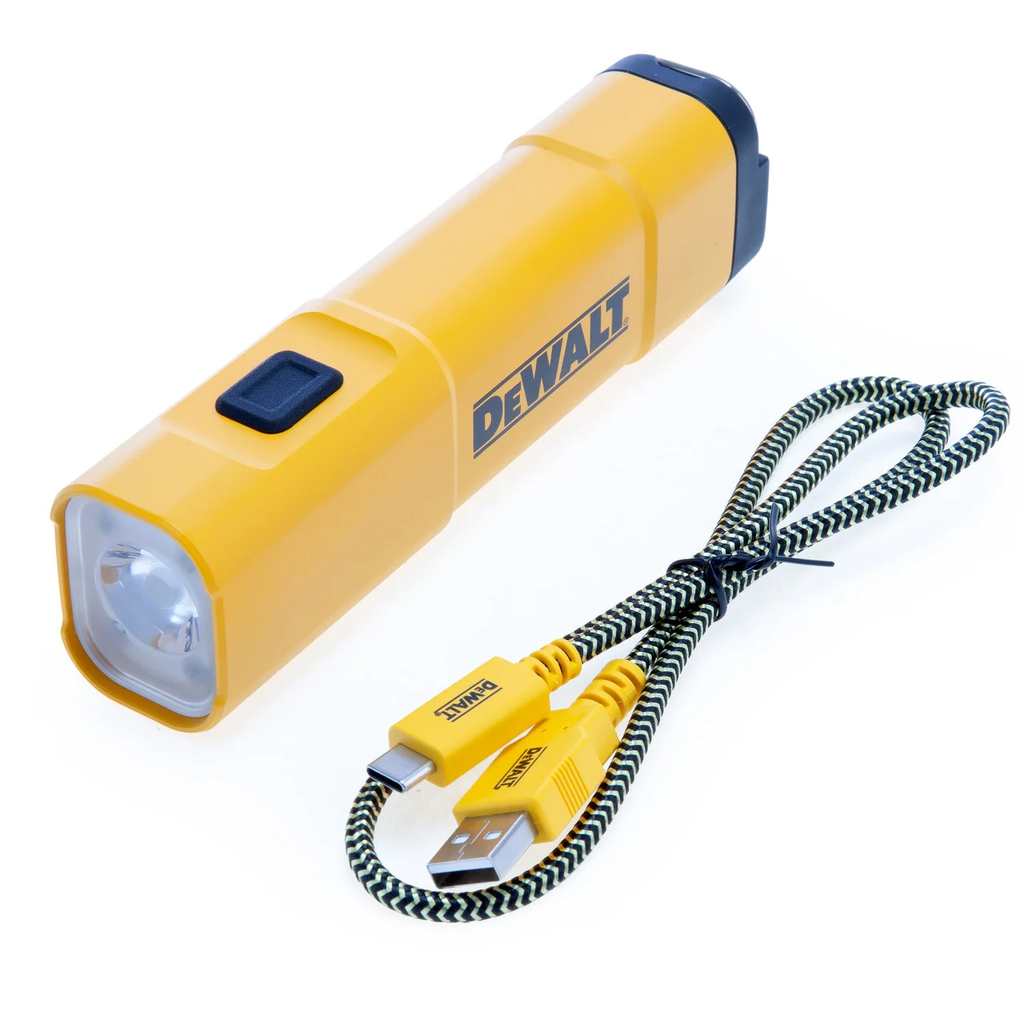 LINTERNA LED RECARGABLE USB 1000L DCL183 DEWALT