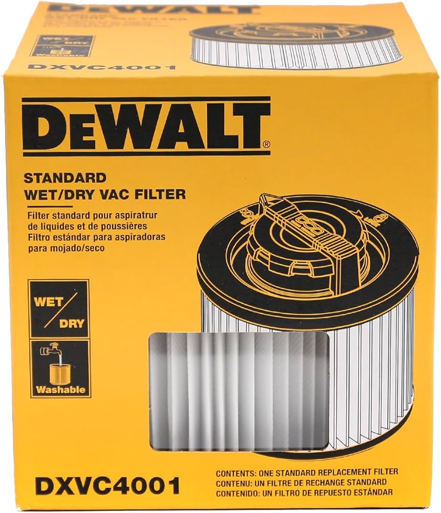 FILTRO 4-8GAL P/ASPIRADORA DXV06PL DXVC4001 DEWALT