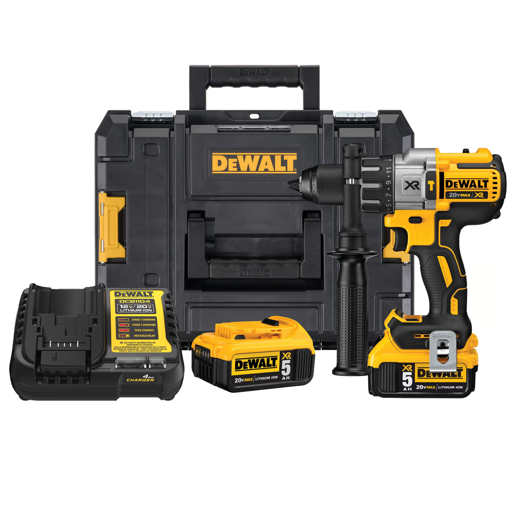 TALADRO PERCUTOR 1/2" 20V SIN CARBONES CAJA T-STAK DCD996P2T DEWALT