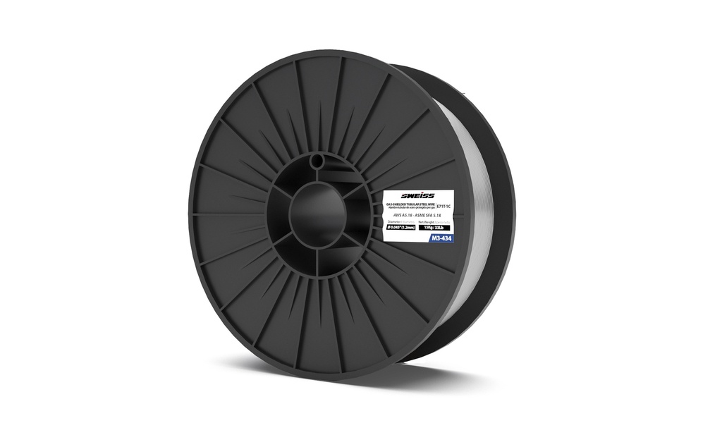 ROLLO SOLDADURA ALAMBRE MIG TUBULAR PROTEGIDO CO2 E71T-1C 0.045"X15KG (1.2MM) M3-434 SWEISS