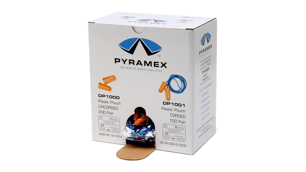 TAPÓN AUDITIVO 32DB CAJA CON 200 PARES DP1000 PYRAMEX