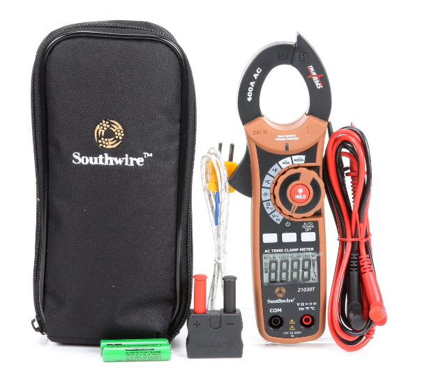 AMPERIMETRO GANCHO 1000A  AC/DC BT DIGITAL 23090T 59686840 SOUTHWIRE