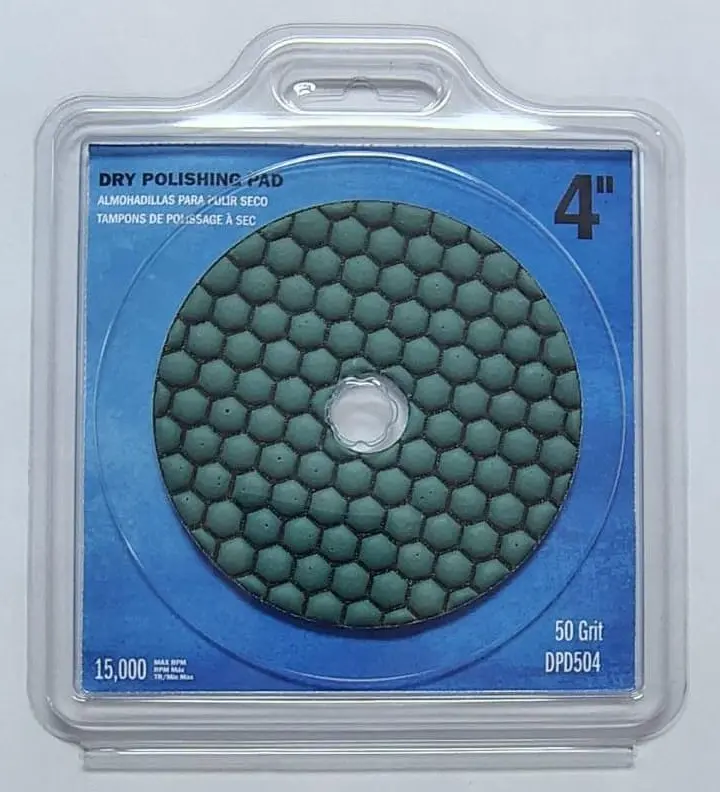 DISCO PULIR MARMOL Y GRANITO SECO GR50 4" DPD504 LACKMOND