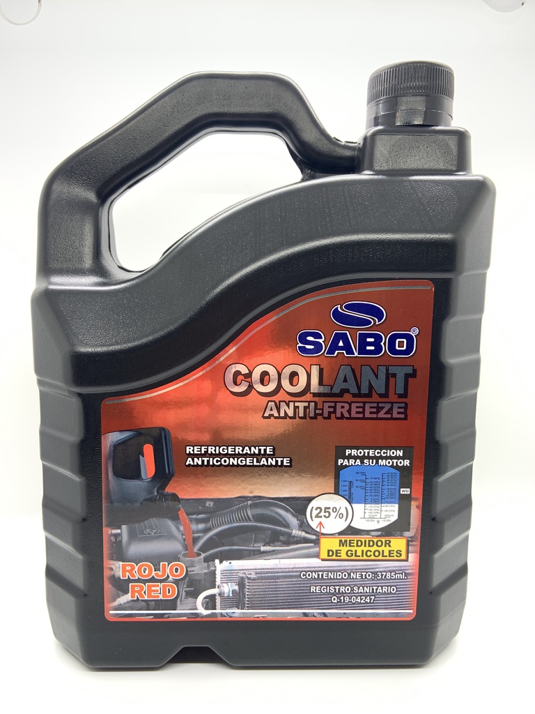 COOLANT ANTICALOR 25% GLICOL 1GALON 54-0722 SABO