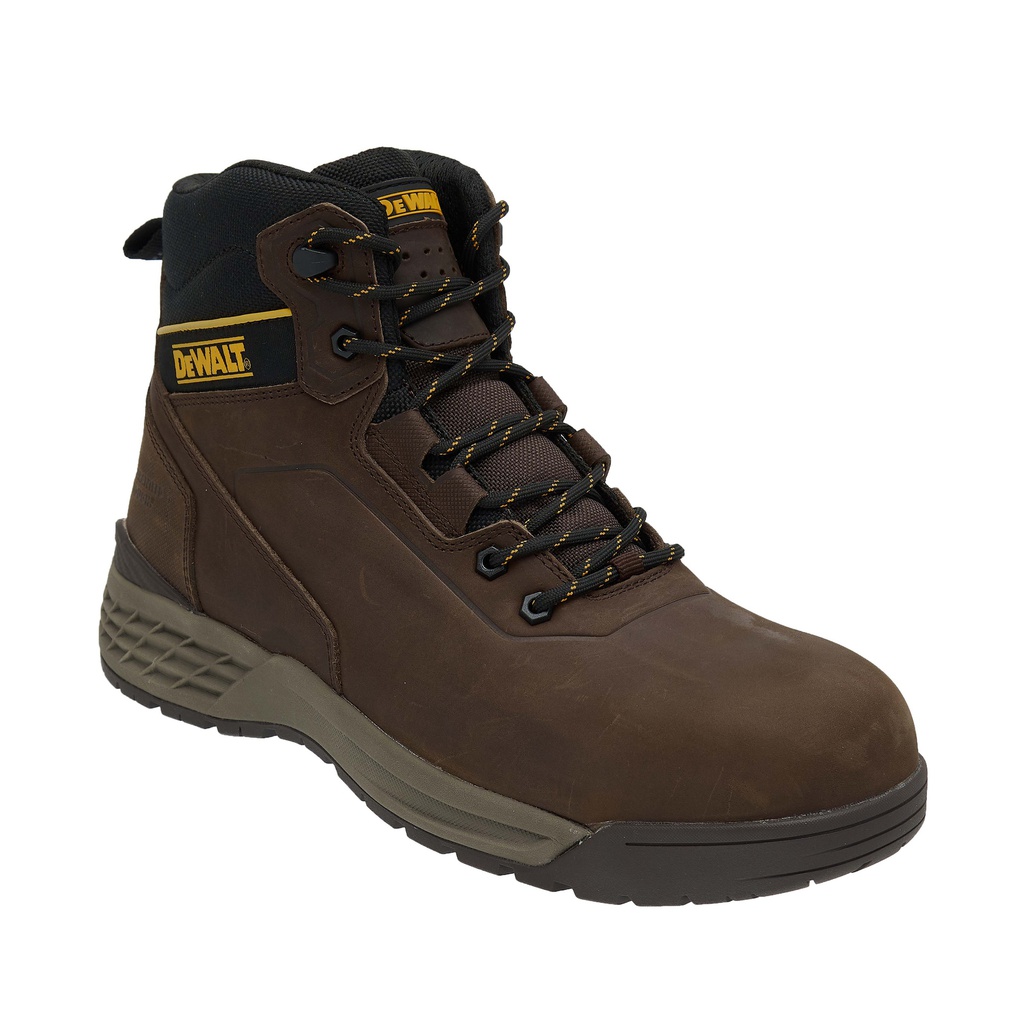 ZAPATO CUERO PUNTA COMPOSITE CAFE DIELECTRICO SHELTON #11 141544 DEWALT