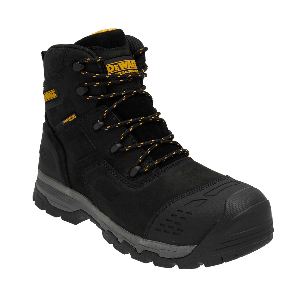 ZAPATO CUERO PUNTA COMPOSITE NEGRO "WATERPROOF" DIELECTRICO MANVEL #7 141640 DEWALT