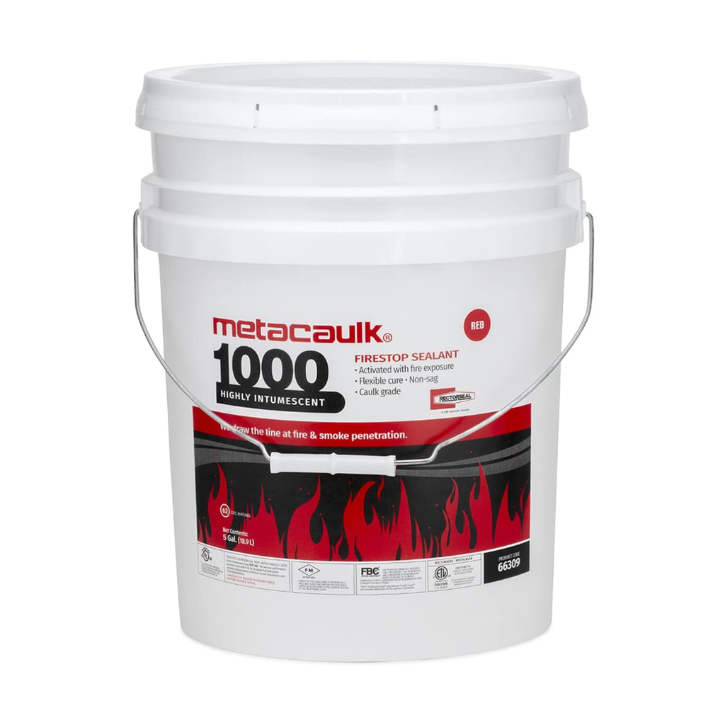 SELLO CORTAFUEGO ELASTOMERICO 1000 CUBETA 5 GAL 66309 METACAULK